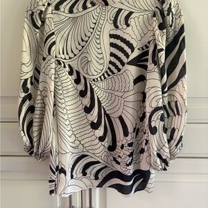 Ted Baker London Monochrome Swirl Blouse